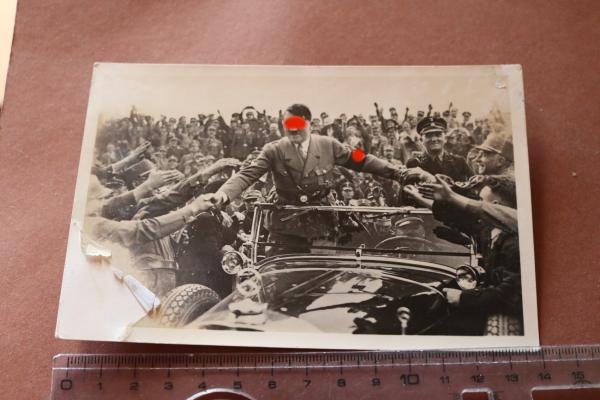 alte Karte Hitler wird umjubelt - Reichsparteitag Nürnberg 1933